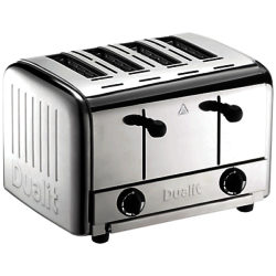 Dualit 4-Slice Pop Up Toaster, Stainless Steel